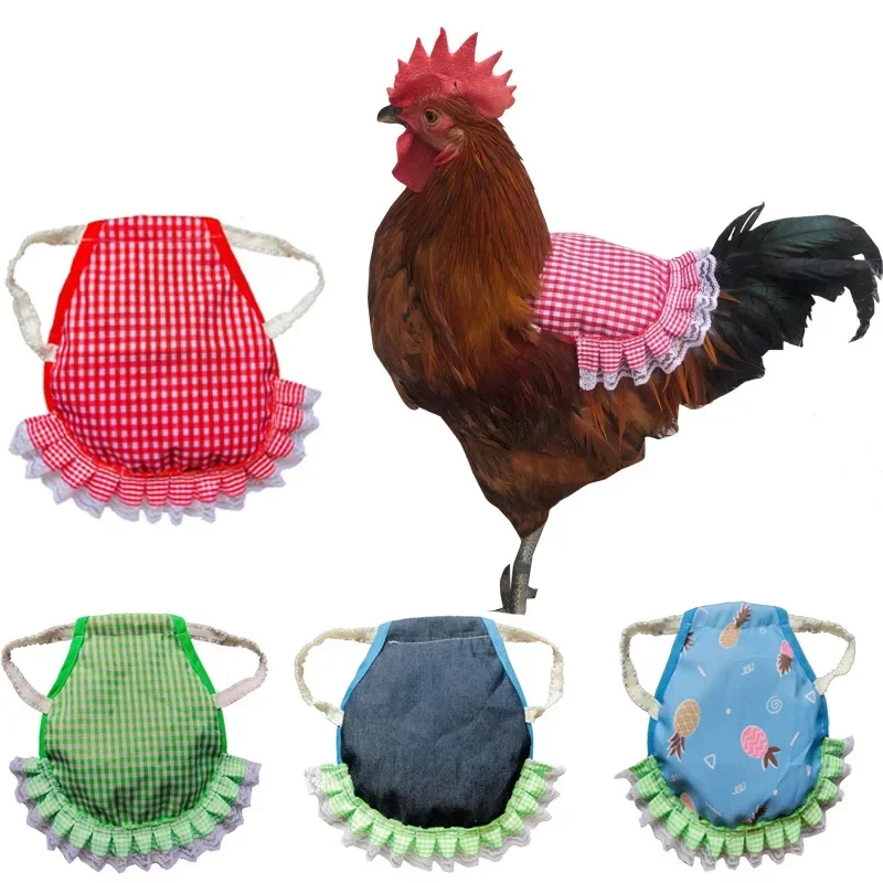 Nuevo delantal de gallina, silla de montar elástica para pollo, Protector de plumas, ropa ajustable para mascotas, vestido de pollo y pájaros, delantal para aves de corral para clima frío