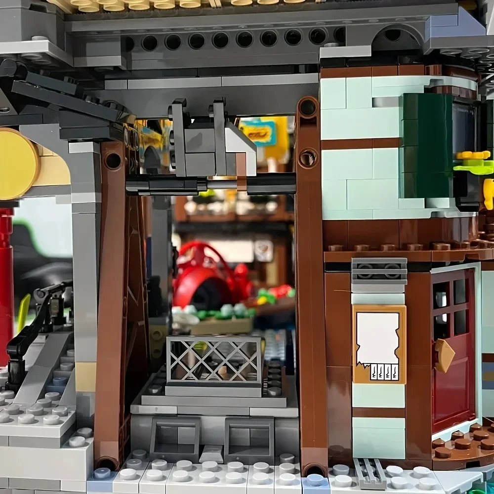 Street View Nin-Jagoing City Markets Model Building Blocks 71799 Bricks Assembly Household Desk Decoration Kids Toys For Gifts