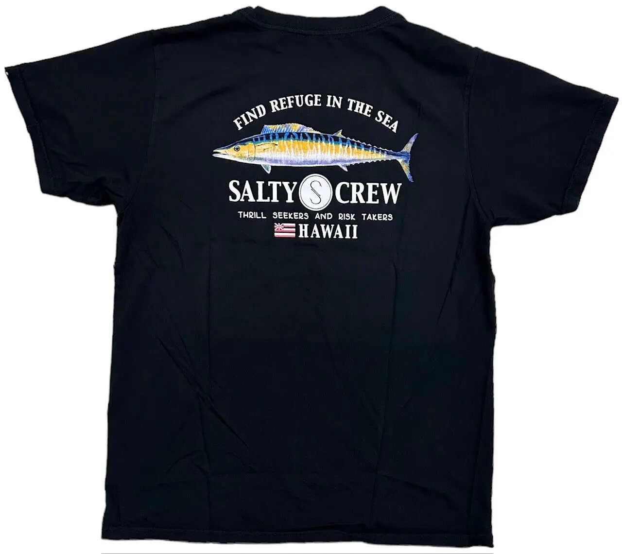 Salty Crew Women's T-Shirt Wahoo Hawaii Island Boyfriend Relaxed Fit Premium Tee