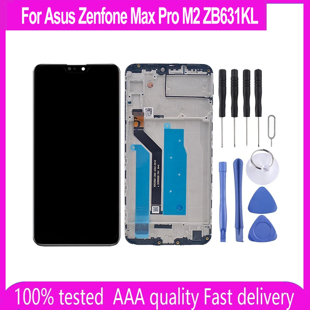 Original LCD For Asus Zenfone Max Pro M2 ZB631KL Screen Replacement X01BDA LCD Display For Zenfone Max Pro M2 ZB631KL Screen