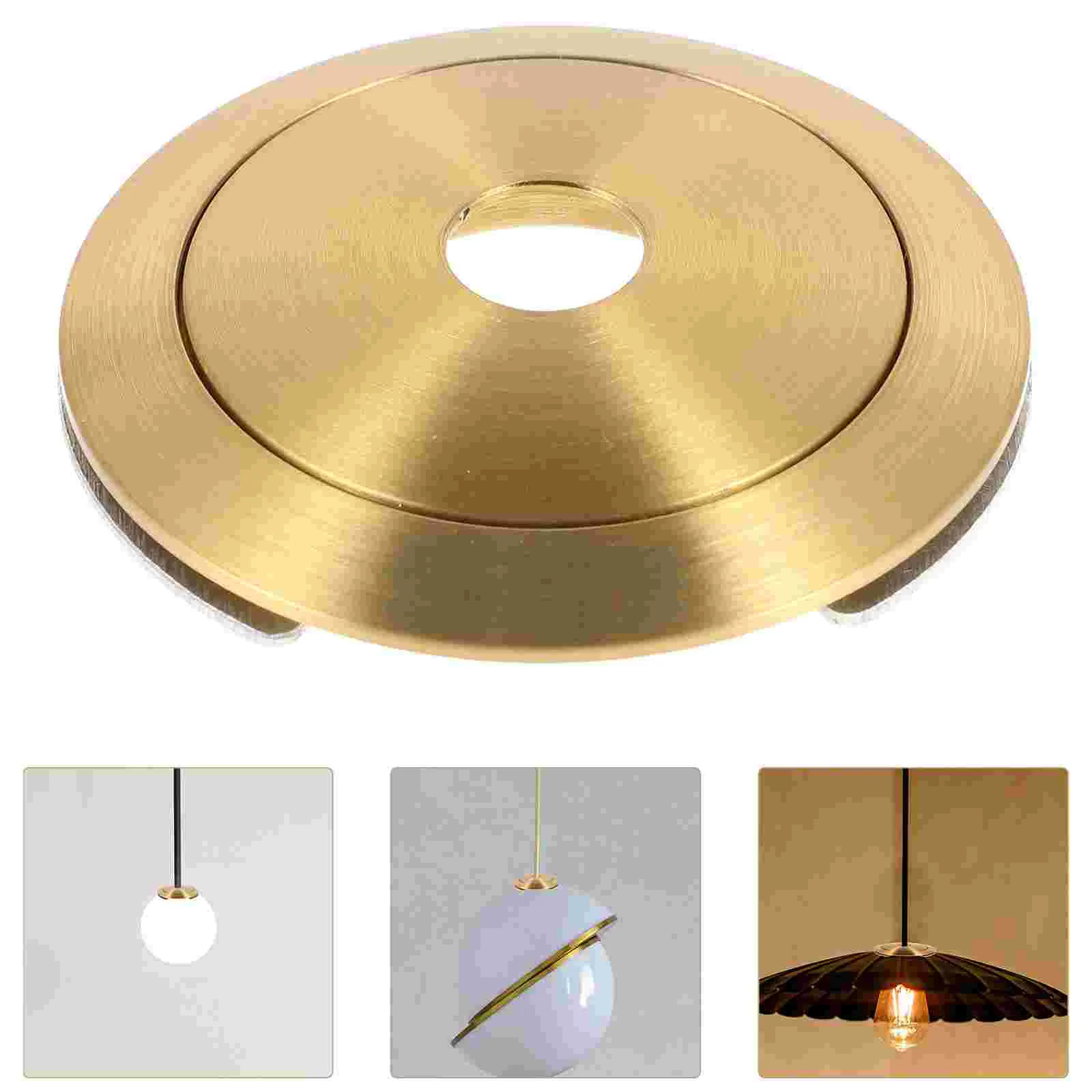 

3 Piece Glass Lamp Shade Aluminum UFO Chandelier E14 E27 Mounting Precise Fit Easy Replacement Stable Quick Install