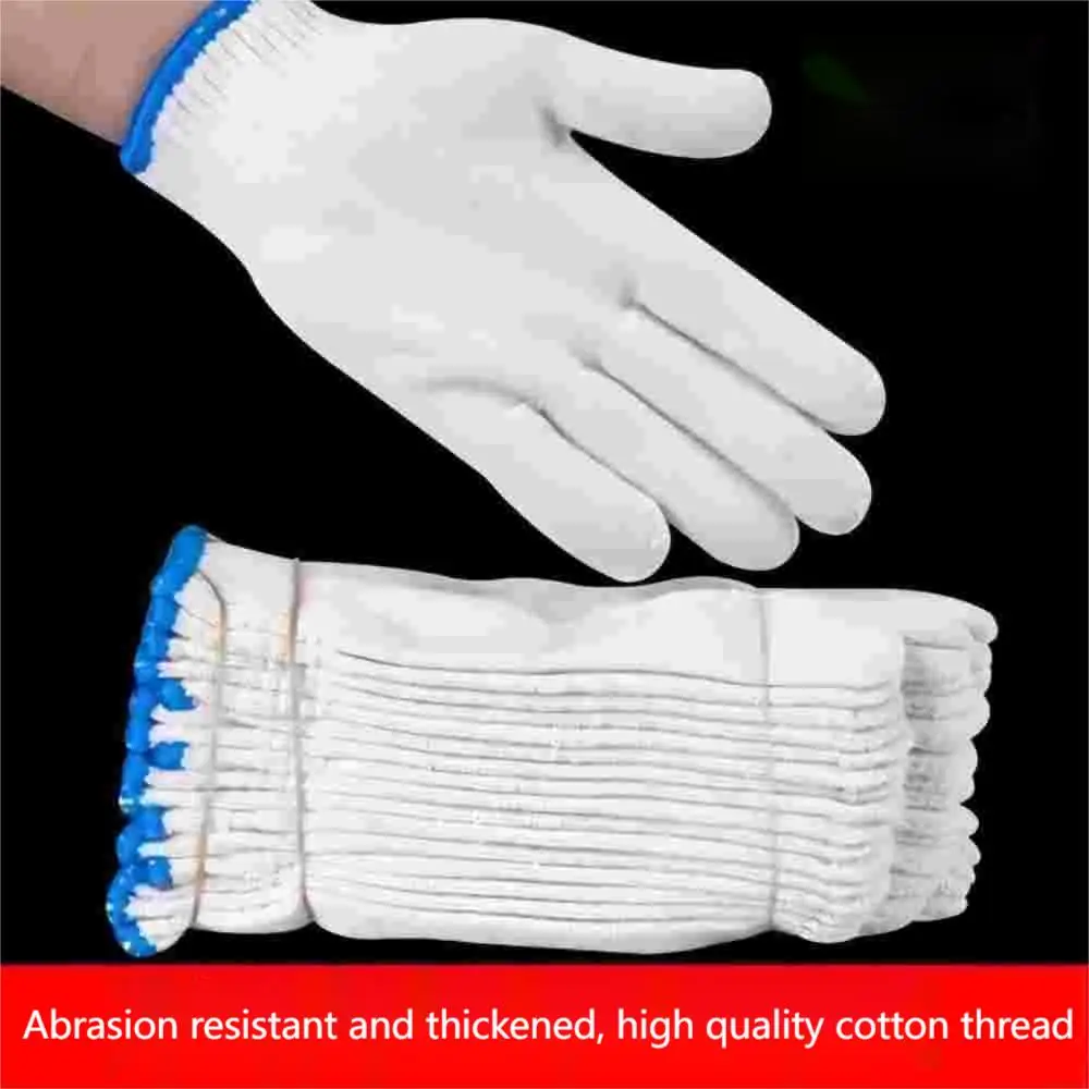 24 PCs Wear-Resistant Work Non-Slip Gloves Thickened