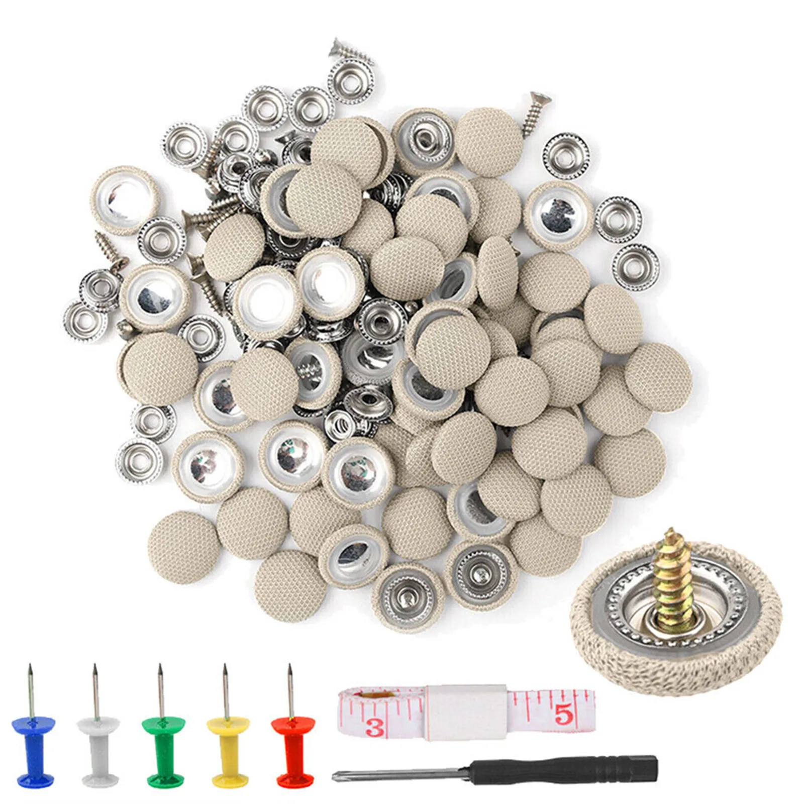 60 قطعة سقف السيارة الداخلي أبازيم غطاء الرأس قماش السقف تحديد المسمار الرعاية النسيج أبازيم ث/60X تحديد المواقع دبابيس طقم تصليح السيارات