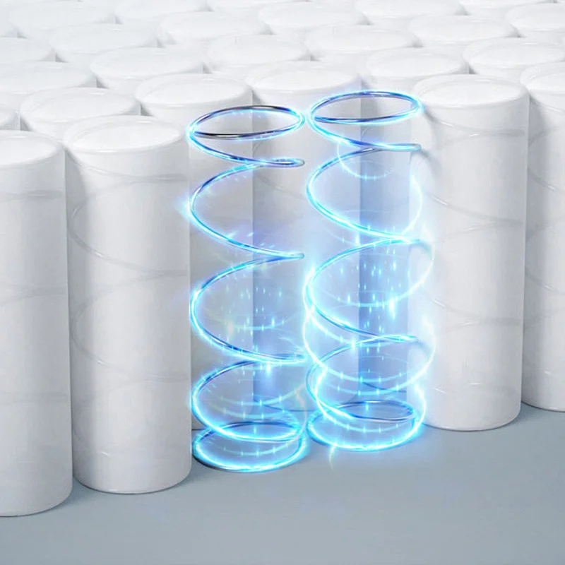 완전 세탁 가능 탈부착형 어린이 매트리스 메모리폼 척추 보호 개별 포켓 스프링 부드럽고 단단한 지지력