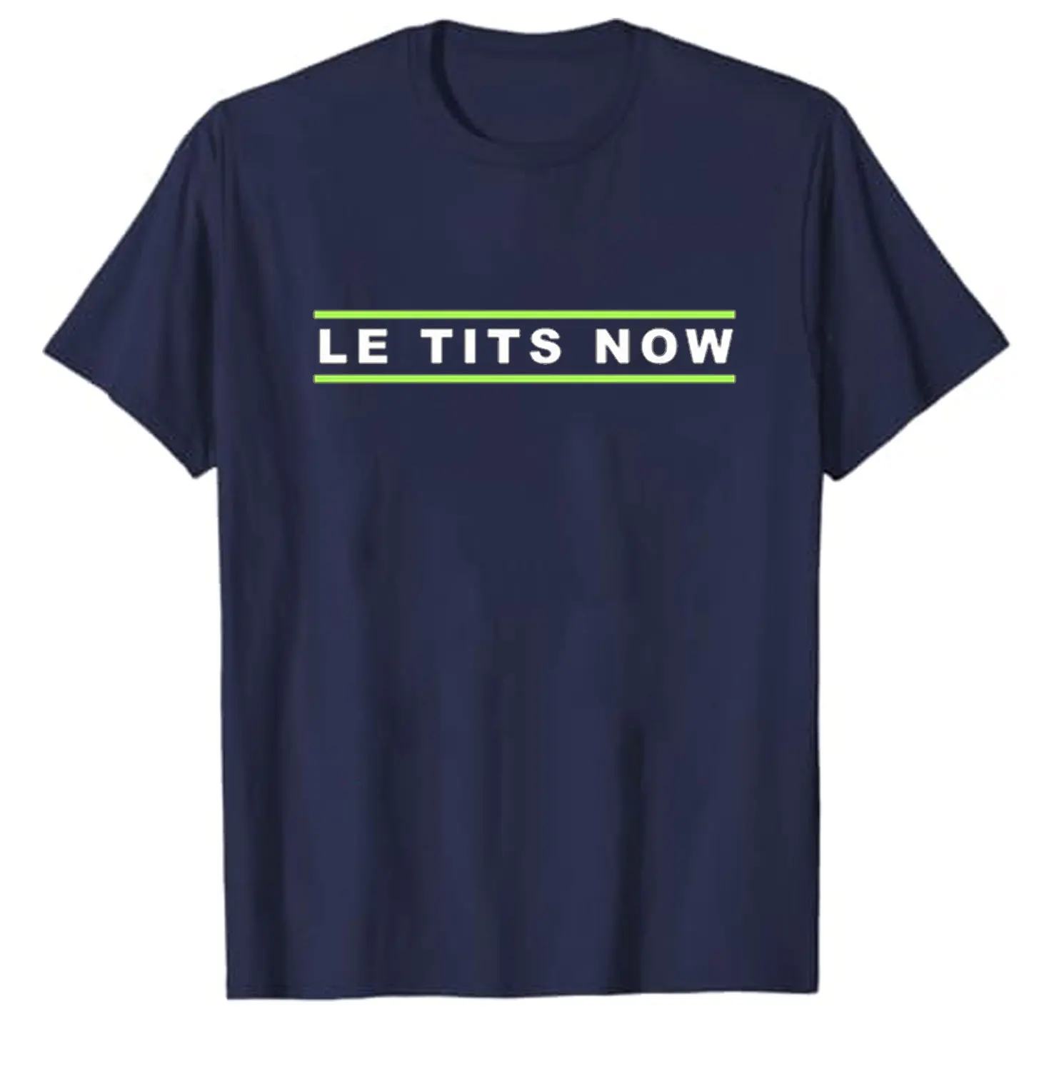 Le Tits Now Let It Snow Play on Words Simple Letters Crewneck T Shirt Popular Trending Regular Short Sleeve Cotton Shirts Mens