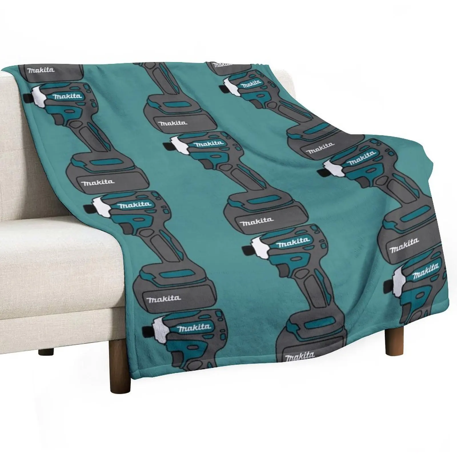 Makita Impact Driver Throw Blanket Decorative Sofas for winter Blankets