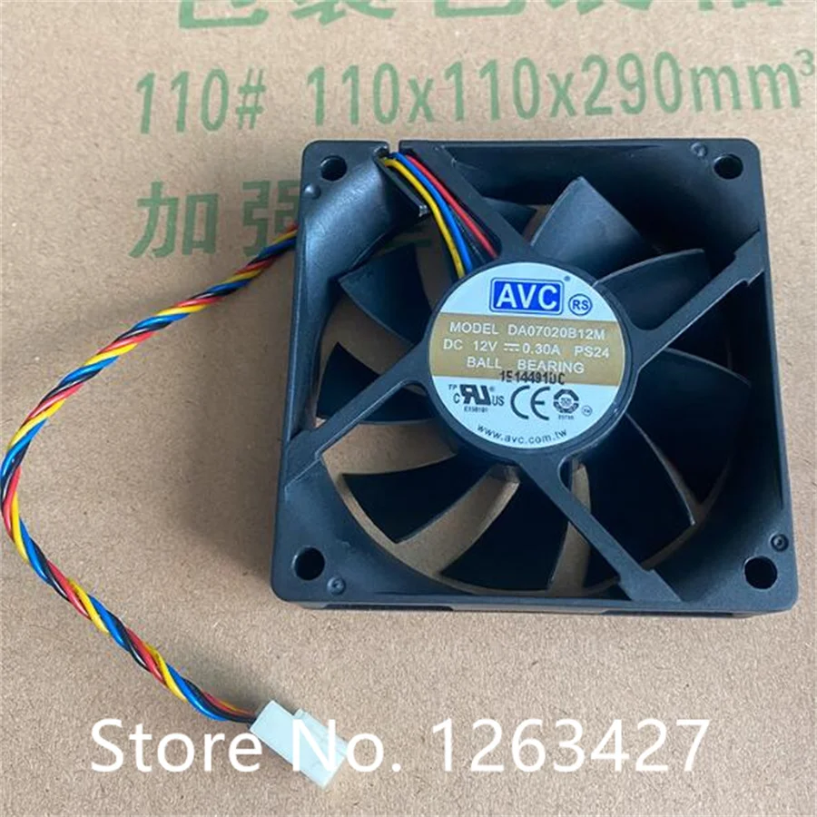 

AVC 7020 12V 0.30A double bead DA07020B12M 4 line CPU cooling fan