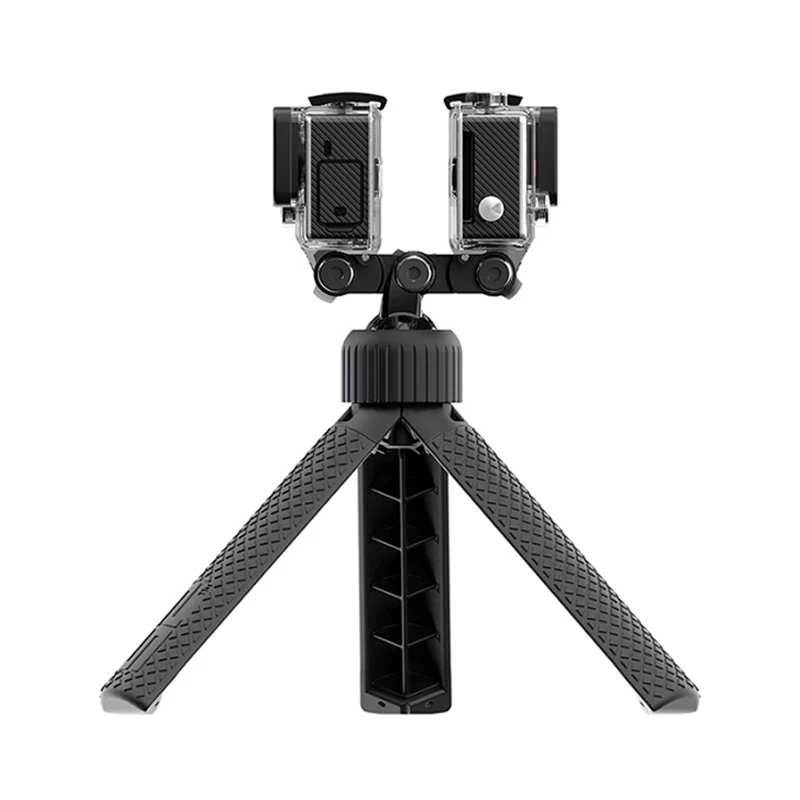 Dual Holder Bracket อะแดปเตอร์ขาตั้งกล้องสำหรับ GoPro Hero 11 10 9 8 7 6 5 Xiaomi Sjcam Eken Go pro Action อุปกรณ์เสริมกล้อง