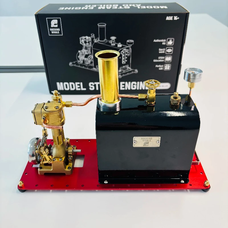 RW-BL1K Retro Steam Engine Boiler Model Assembly Kit - Steamship Heating Operation DIY Toy Gift
