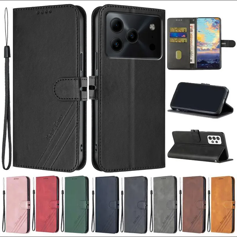 For Doogee Note 56 59 Pro Case Leather Flip Case For Coque Doogee NOTE 56 Pro Note59 58 59Pro Phone Cover Magnetic Wallet Cover