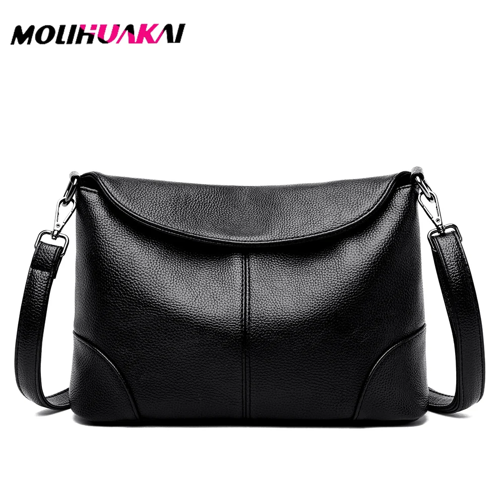 2 Styles Ladies Shoulder Messenger Bag Soft PU Leather Crossbody Bags for Women 2021 New Handbag Tassel Bucket Bag Sac a Main