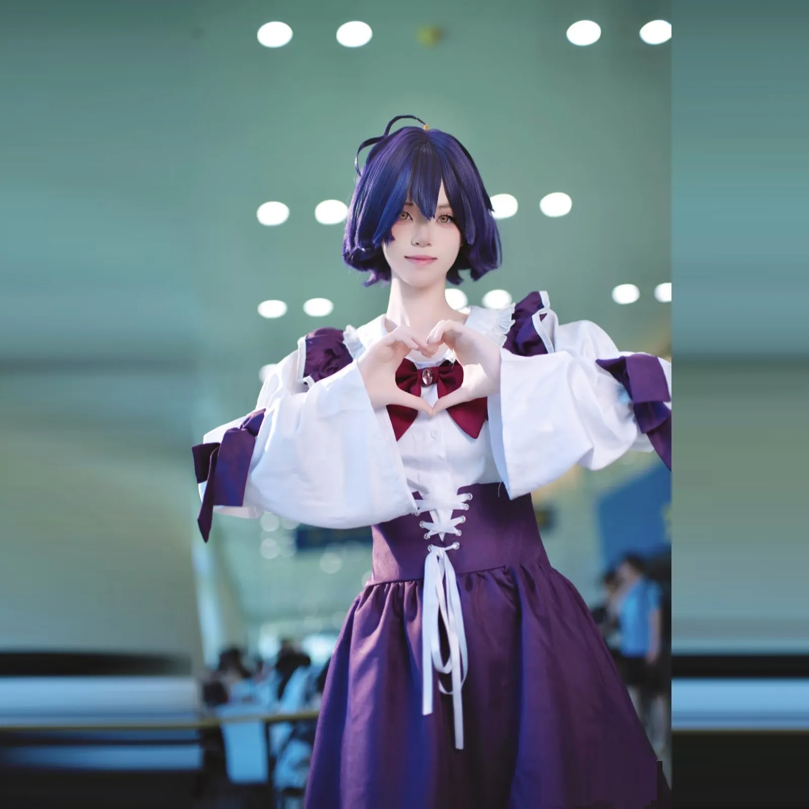 Hiiragi Utena Cosplay Anime Gushing Over Magical Girls Utena Hiiragi Maid Dress JK Sexy Uniform wig Halloween Costumes Women