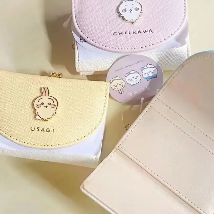 

Chiikawa Cute Wallet Short Card Holder USAGI Hachiware Kawaii Japanese Cartoon Compact and Convenient Girl Bag Gift
