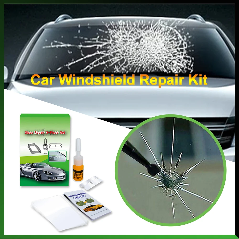 

DIY Windshield Crack Repair Fluid Car Window Repair Resin Windscreen Scratch Crack Restore Fluid Glass Curing Glue Car Accessory