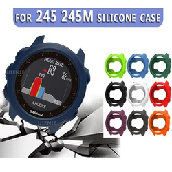 Soft Silicone Protective Case Cover For Garmin Forerunner 245M/245 Smart Watch Hollow Protector Shell Protective Cases Frame