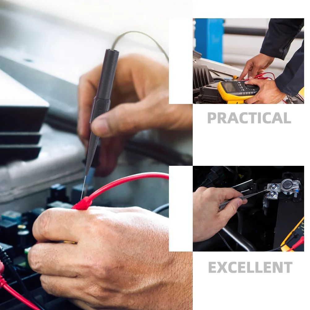 

8pcs Multimeter Test Probe: Retractable Piercing Needle For Electrical Testing Automotive Repair Construction