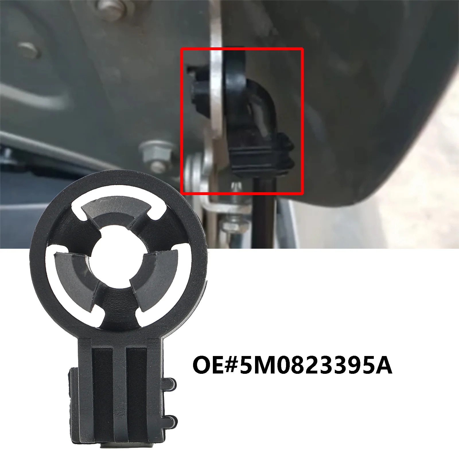 For Skoda Fabia II Roomster Octavia Rapid Engine Hood Support Bonnet Rod Stay Bracket Buckle Clip Plastic 5M0823395A