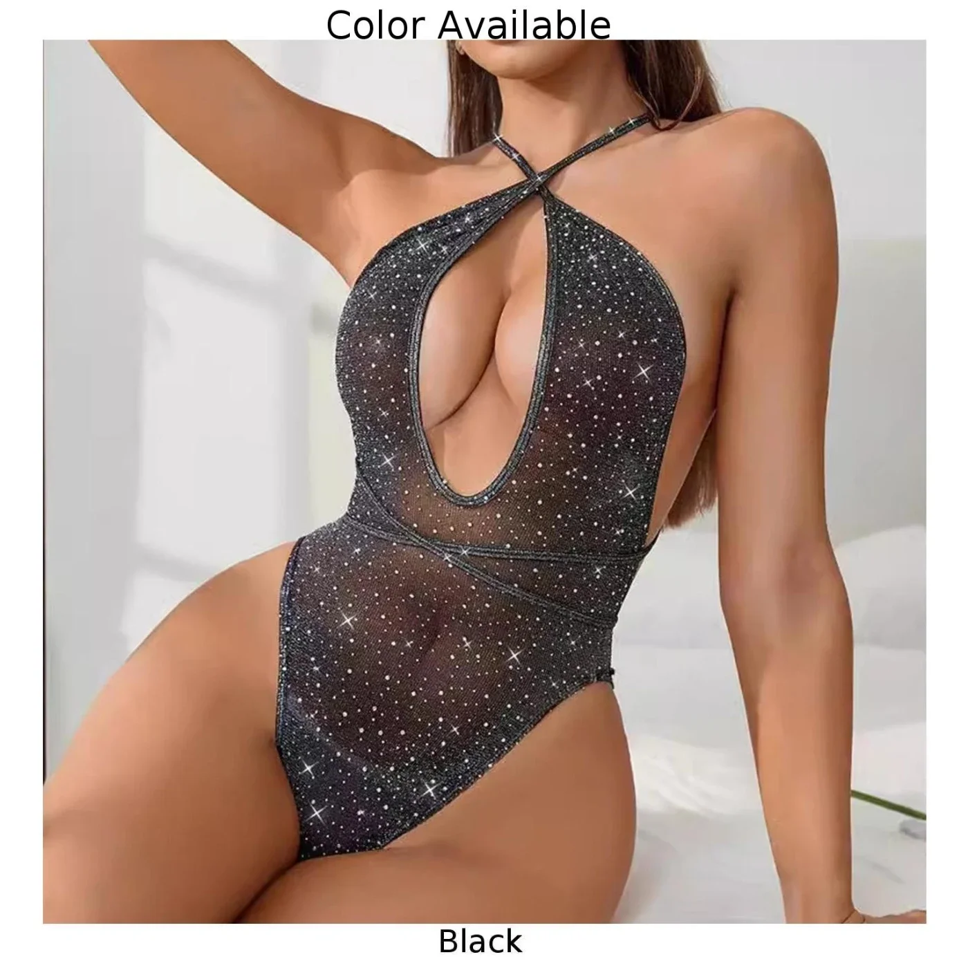 المرأة جنسي الملابس الداخلية جوفاء مثير ارتداءها الراين بيكيني عارية الذراعين ضمادة المثيرة الملابس الداخلية ملابس خاصة منامة زي