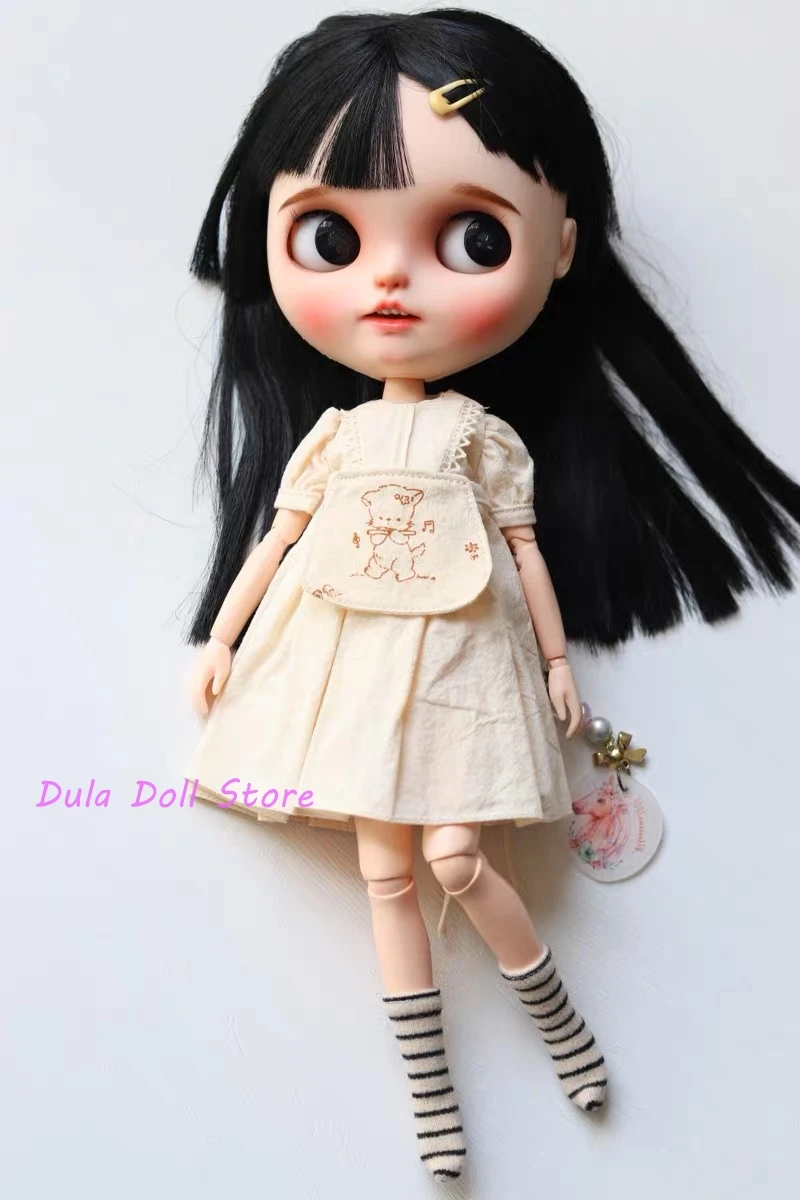 2026 Dula Doll Clothes Dress Polka dot coat skirt Blythe Qbaby ob24 ob22 ob11 Azone Licca ICY JerryB 1/6  Doll Accessories