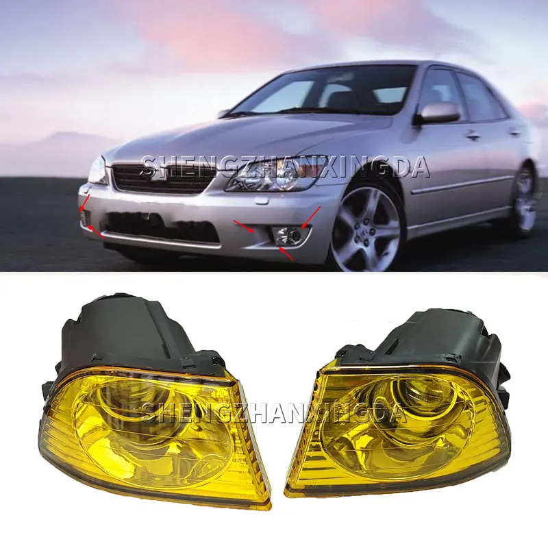 

Shengzhan Xingda подходит для Lexus Alteza Автомобильные фары Is200 Is300 1998-2005 Автомобильный бампер Светоотражающие фары Передняя решетка Противотуманные фары без ламп