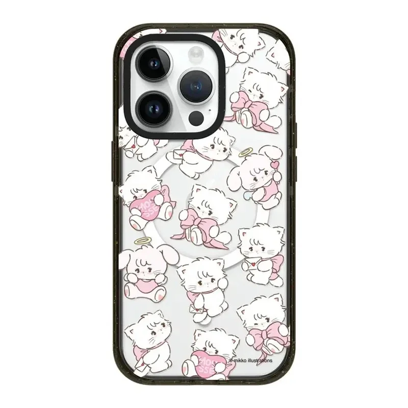 

Cute Cat Acrylic iPhone 11 12 13 14 15 16 Pro Max Case - Protective IPhone Case with MagSafe