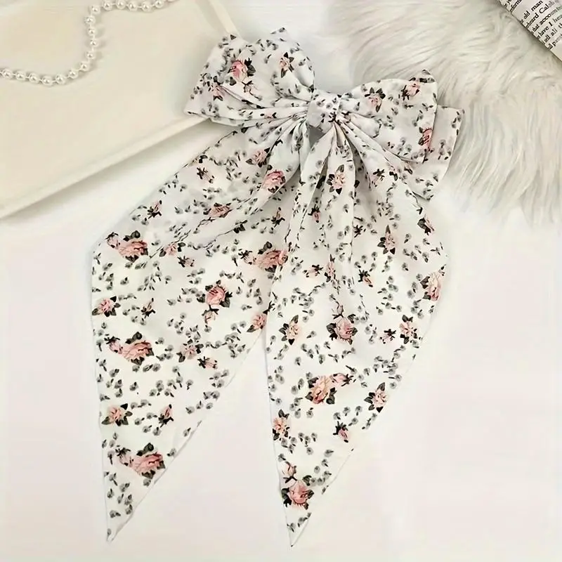 데일리 드레스에 적합한 1pc 여성용 꽃 봄 클립 머리핀 목가적 스타일