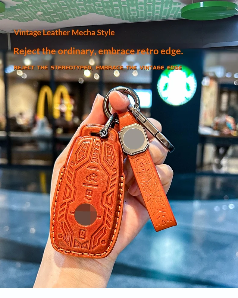 

Suitable For Mercedes Benz Real Leather Car Key Bag E C A B S Class GLA GLB GLC GLS AMG Shell W177 W205 Key Case Popular Item