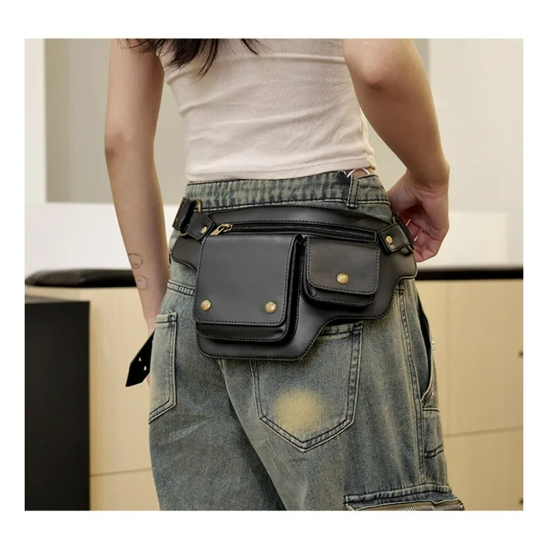 Модная ретро-сумка через плечо для занятий спортом на открытом воздухе для мужчин и женщин, велосипедная сумка, многофункциональная поясная сумка для женщин