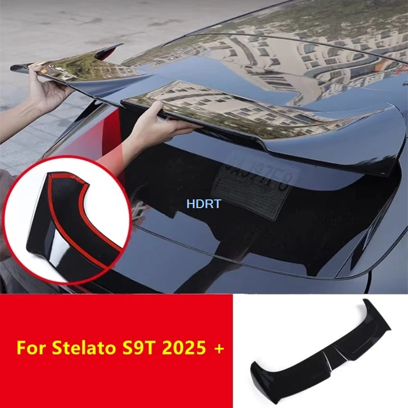 Car Styling Rear Trunk Spoiler Plate For Stelato S9T 2025 + Fixed Wind Tail Wing Body Kit Cover Protector Decoration Accessories