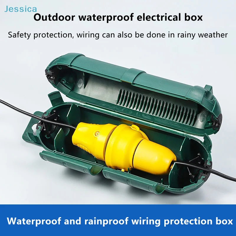 〔Jessica〕Waterproof Outdoor Cable Junction Box - IP65 Rainproof Electrical Wire Connector Case