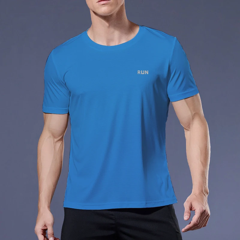 2026 Langes Sport-T-Shirt für Herren, Sommer-Laufshirt, Kurzarm, Slim-Fit-Oberteil, Freizeit-Fitness-Shirt, Camisetas Gym Masculino – Detail 22
