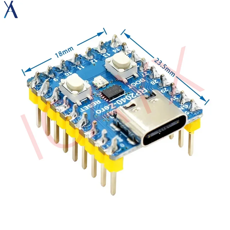 Para placa de desenvolvimento de microcontrolador Raspberry PI RP2040-Zero, placa-mãe PICO, processador dual core, microcontrolador mini