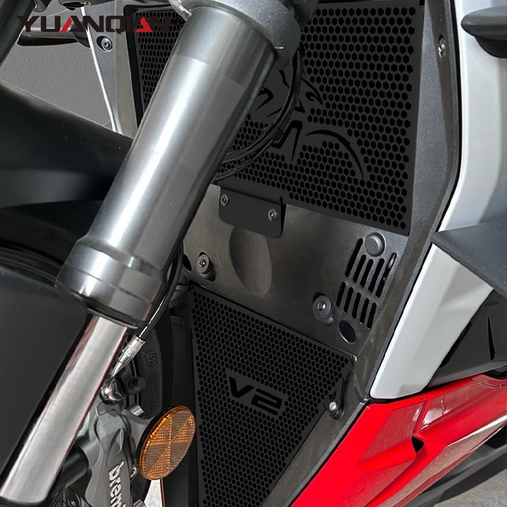 

2024 для Ducati Streetfighter V2 2022 2023, аксессуары для мотоциклов, защита радиатора, решетка, крышка, защита с масляным охлаждением