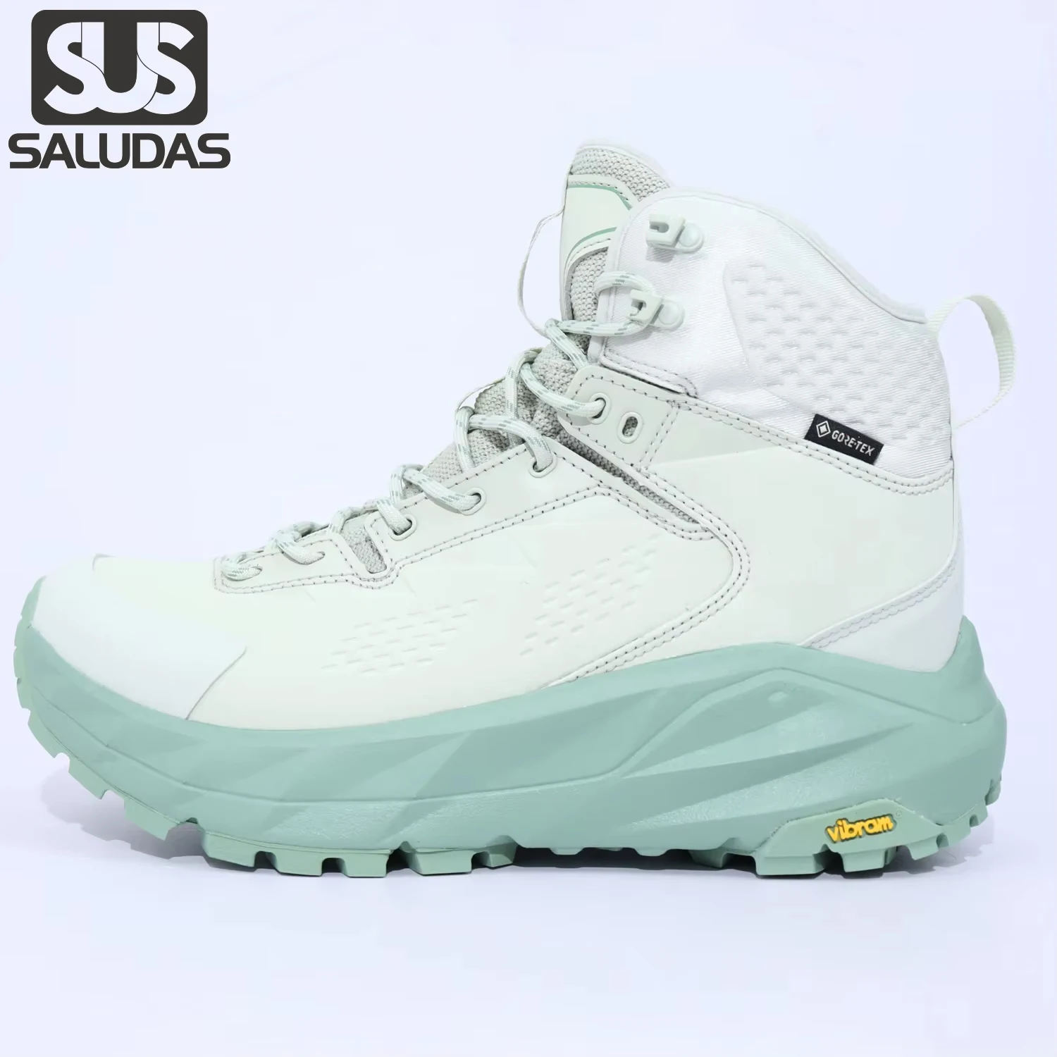 SALUDAS Original Men Waterproof GTX Hiking Boots High Top Trekking Sneakers Anti-Slip Outdoor Travel Camping Hiking Shoes