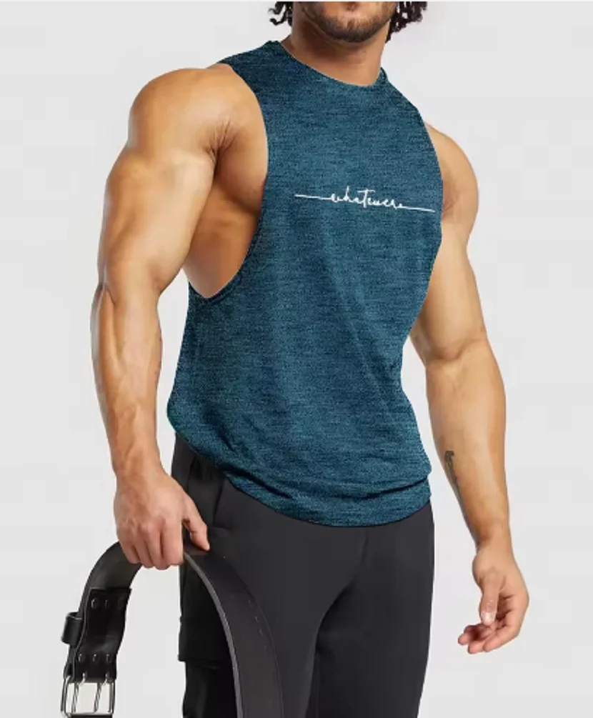 Summer New Sleeveless Round-neck Patterned Sports Fitness And Bodybuilding European And American Street Fashion FD51193998