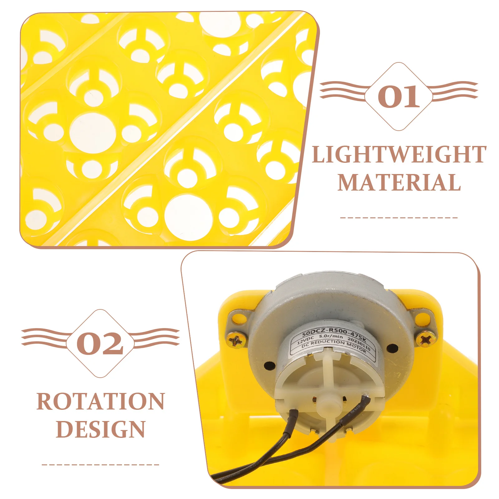 

Automatic Turning Tray For Incubator Smooth Design Compatible With Chicken Duck Goose Turkey Quail Eggs Incubator Egg Tray