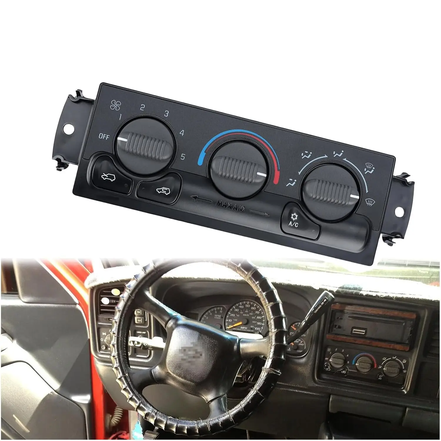 599-266 A/C Heater Climate Control Module for 1999-2002 Chevrolet Silverado Suburban 1500 2500 3500 Tahoe GMC Yukon Accessories