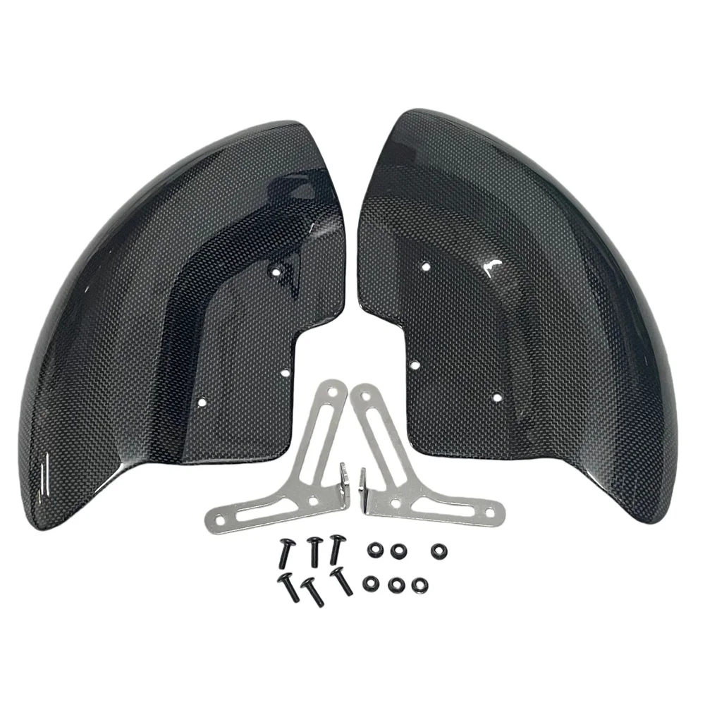 ل Ducati ستريت فايتر V2 V4/S/R 2018-2025 ألياف الكربون مجموعة أغطية الاطارات منحرف الهواء هدية واقية