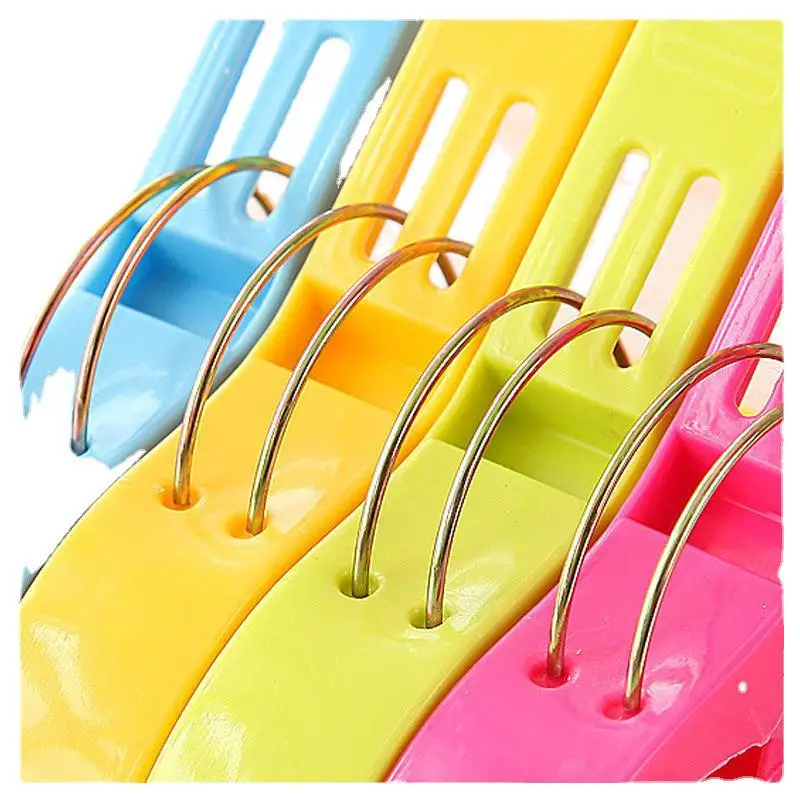 4Pcs Large Size Laundry Clothes Pins Beach Towel Clamp Plastic Color Clothes Pegs Bed Sheet Clips Drying Racks Retaining Clip