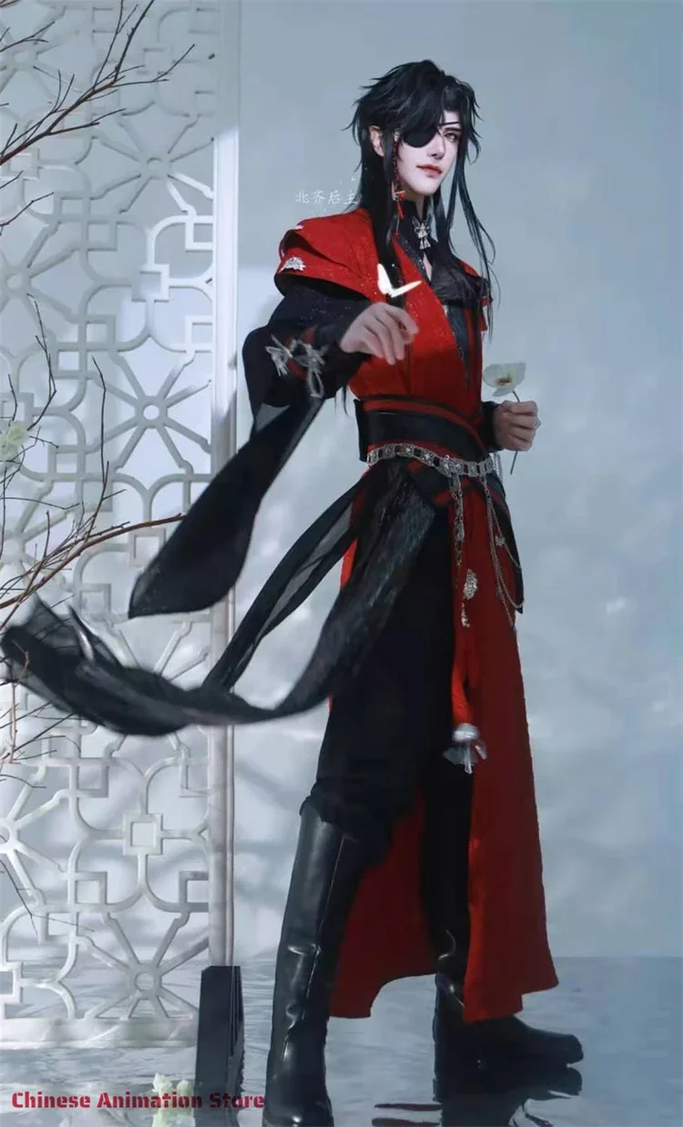 

Hua Cheng Cosplay Chinese TV Series TGCF Tian Guan Ci Fu Xie Lian Costume Huacheng Guiwang Dress Hanfu Comic Con Birthday Gifts