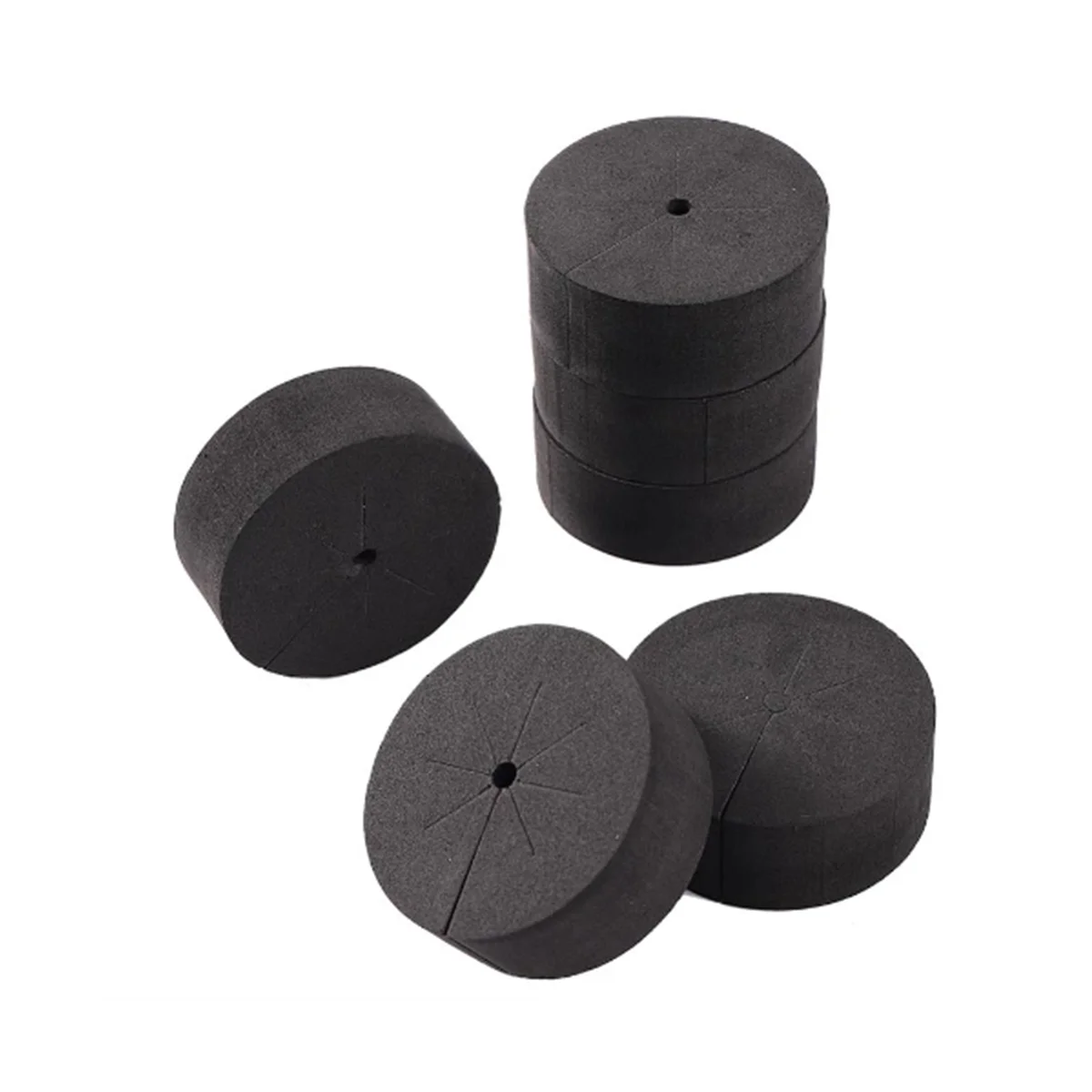 120Pcs Garden Clone Collars Neoprene Inserts Sponge Block for 2 Inch Net Pots Hydroponics Systems and Cloning Machines