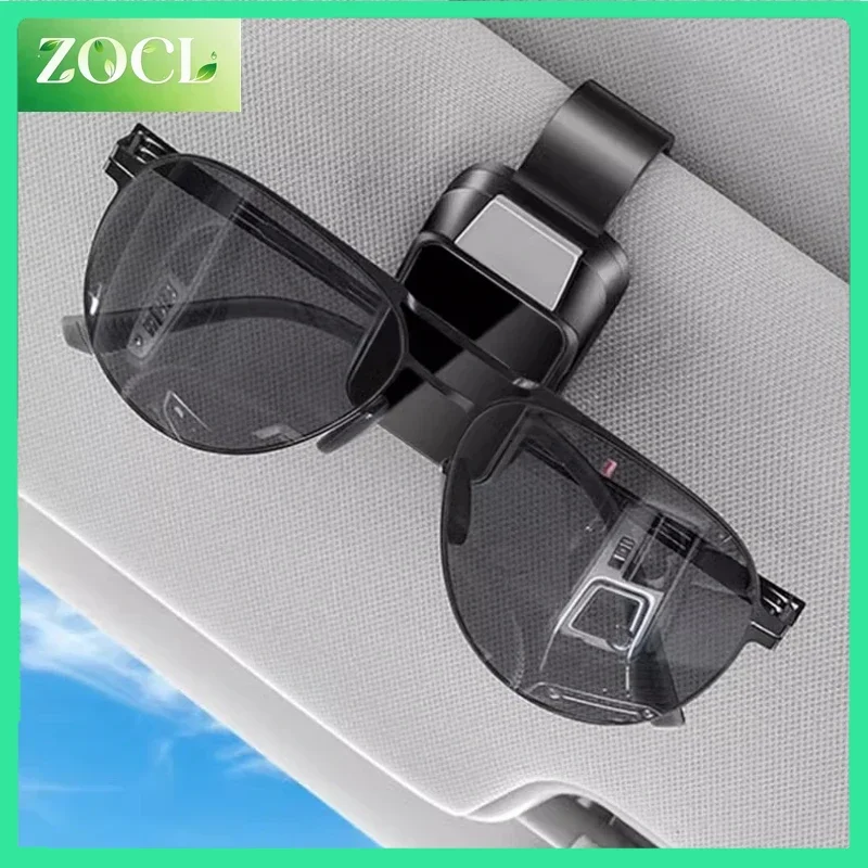 New New Car Glasses Clip Car Multi-function Sun Frame for Car Use Bill Clip Sun Visor To Store Sunglasses Accesorios Para Auto T
