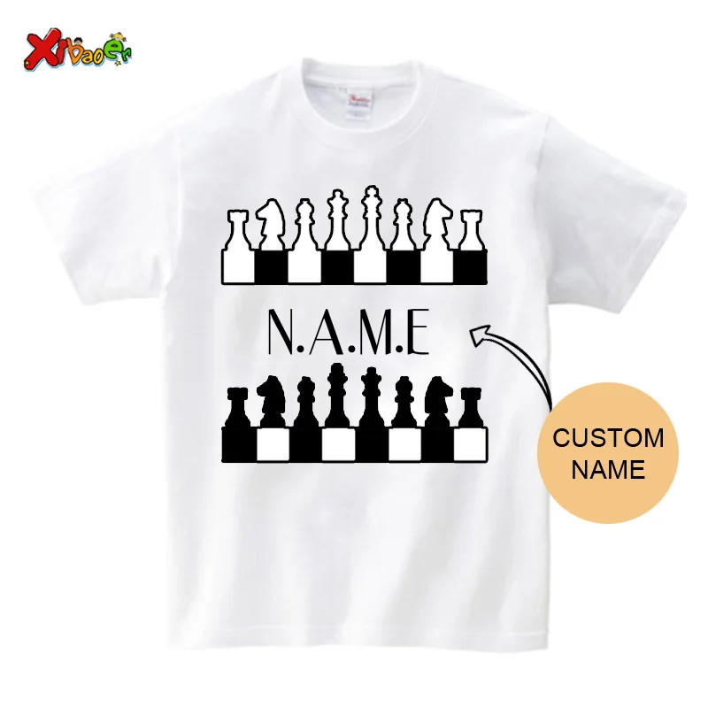 Chess Player Chess Master Chess Retro Vintage International Chess Shirt Family Matching Clothes Custom Name T Shirt Kids Clothes