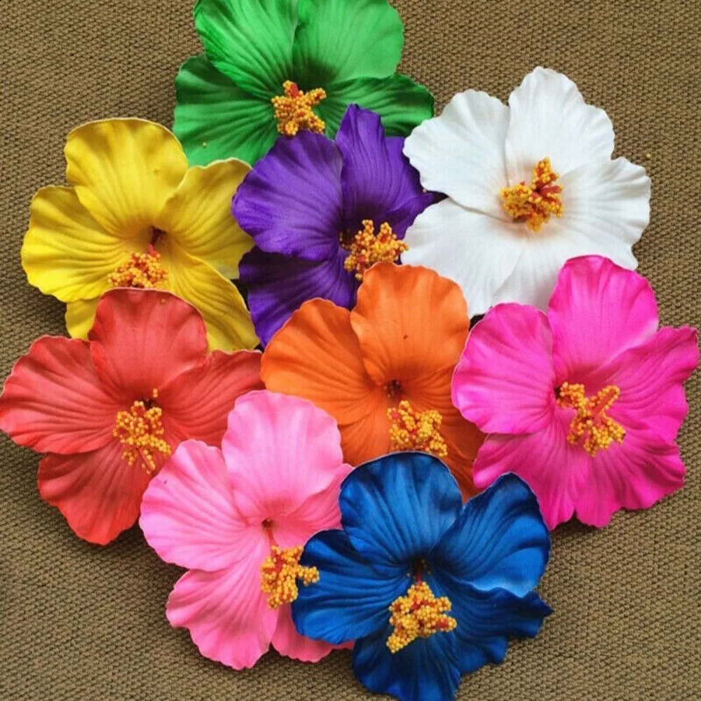 Headwear Hawaiian Flower Hair Clips Hair Accessories Romantic Artificial Flower Clips Suitable Vacation Beach Parties