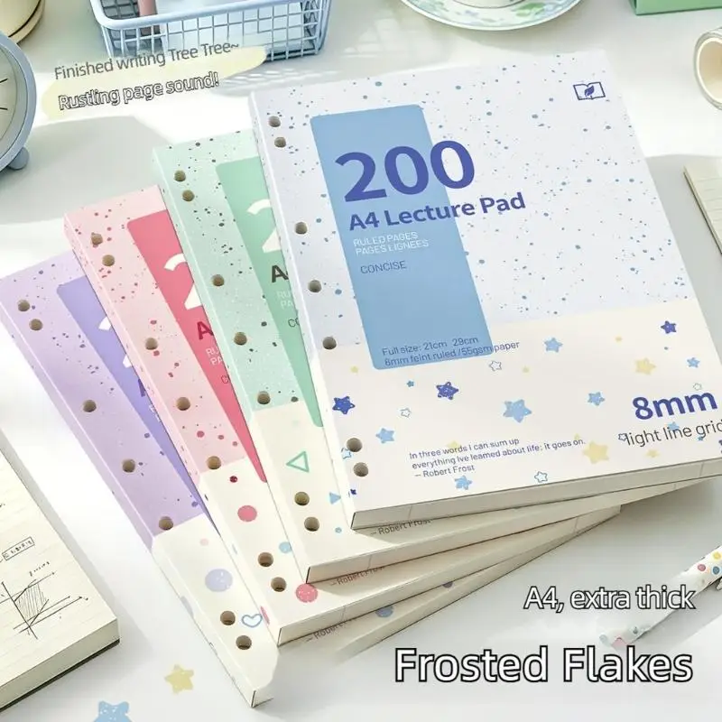 Y1UB Ruled Notebook Pad for Students Note Taking Mind Map with 200 Lined Pages