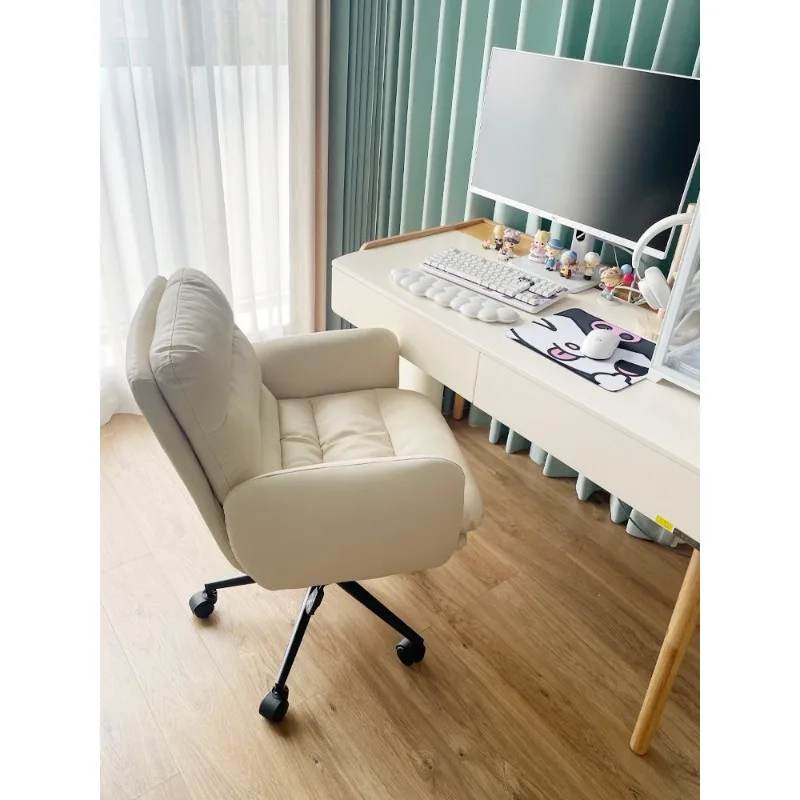 كرسي كمبيوتر لغرفة النوم، كرسي مكتب رفع خلفي مريح للمنزل #5