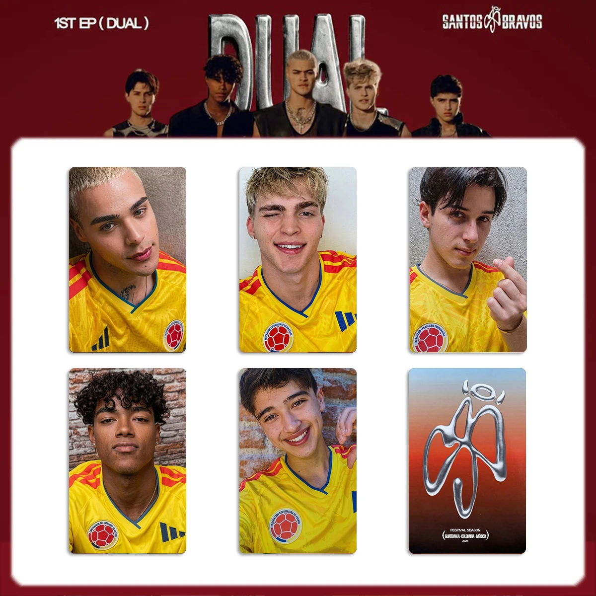 KPOP New SANTOS BRAVOS Combination Peripheral Small Card STBV Album DUAL Bonus Card Deluxe Version Photo Card LOMO Card view 3