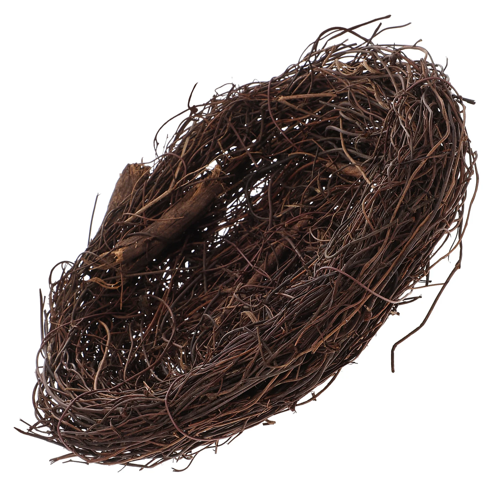 

Artificial Rattan Woven Bird Nest Decorative Bird Nest Ornament Garden Lawn Balcony Home Desktop Car Decor Home Decoration