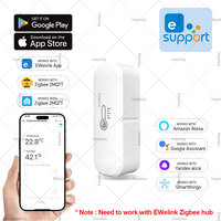 Ewelink ZigBee Smart Temperature Humidity Sensor Smart Home Automation Real-time Monitor Thermometer Hygrometer For Alexa Google