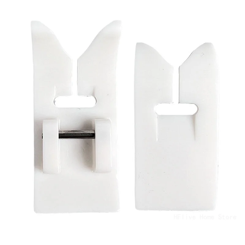 1 pezzo pulsante del piede piedino per cucire piedino in plastica bianco antiaderente in pelle fai da te antiscivolo strumento per cucire accessori